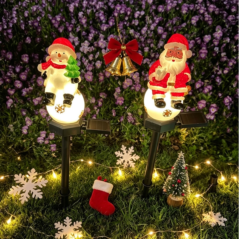 Christmas Lights Outdoor - Solar Christmas Stake Light for Outdoor