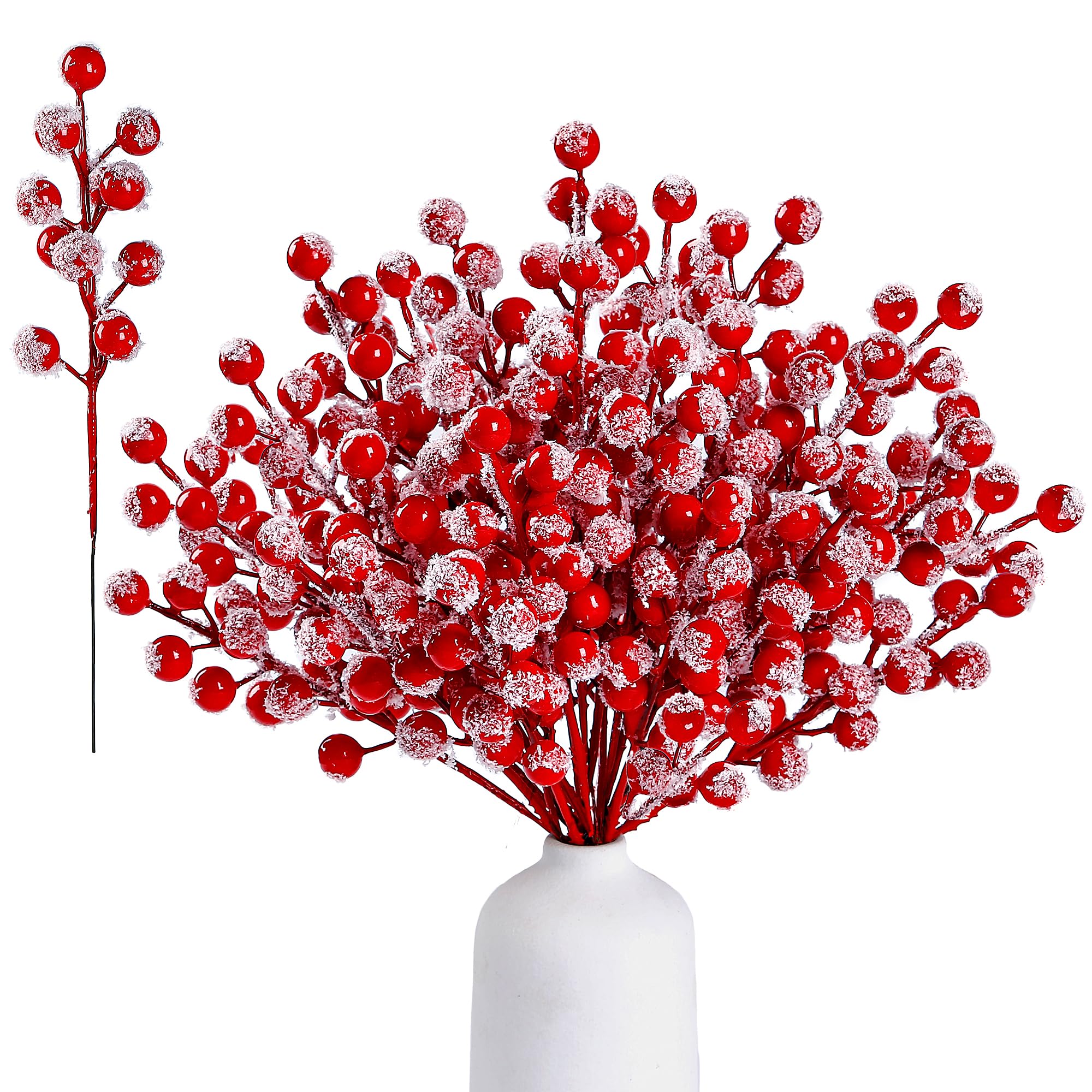 Christmas Wreath Fake - Christmas Red Berry Pine Needle Branches