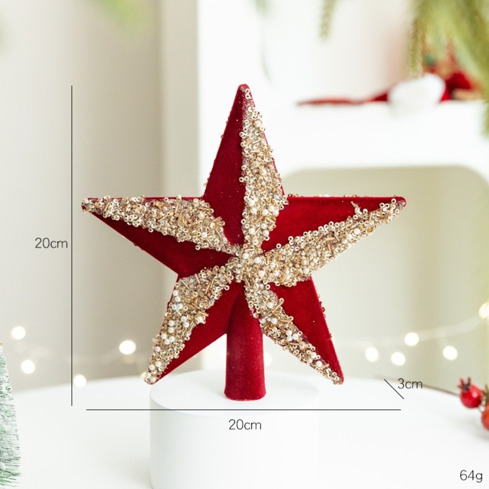 Star Tree Topper - New 14cm Christmas Tree Star Plastic