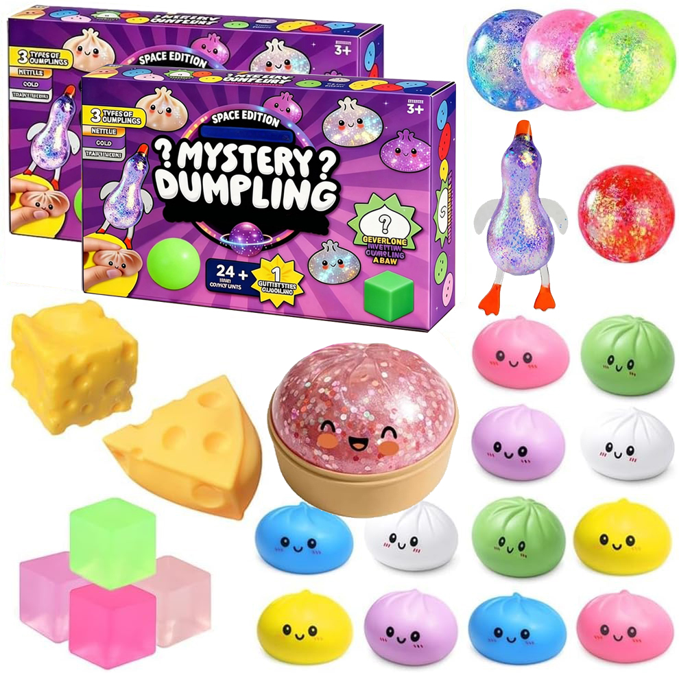 Advent Calendar Gift - 2026 Dumpling Squishy Advent Calendar 24pcs
