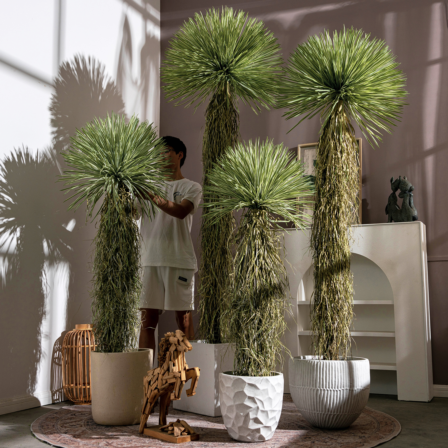 Christmas Tree Artificial - Artificial Scarecrow Dracaena Tree Grass Eco-Friendly