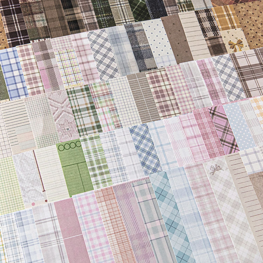 Christmas Throw Blanket - 50pcs Creative Plaid Decor Scrapbook Vintage