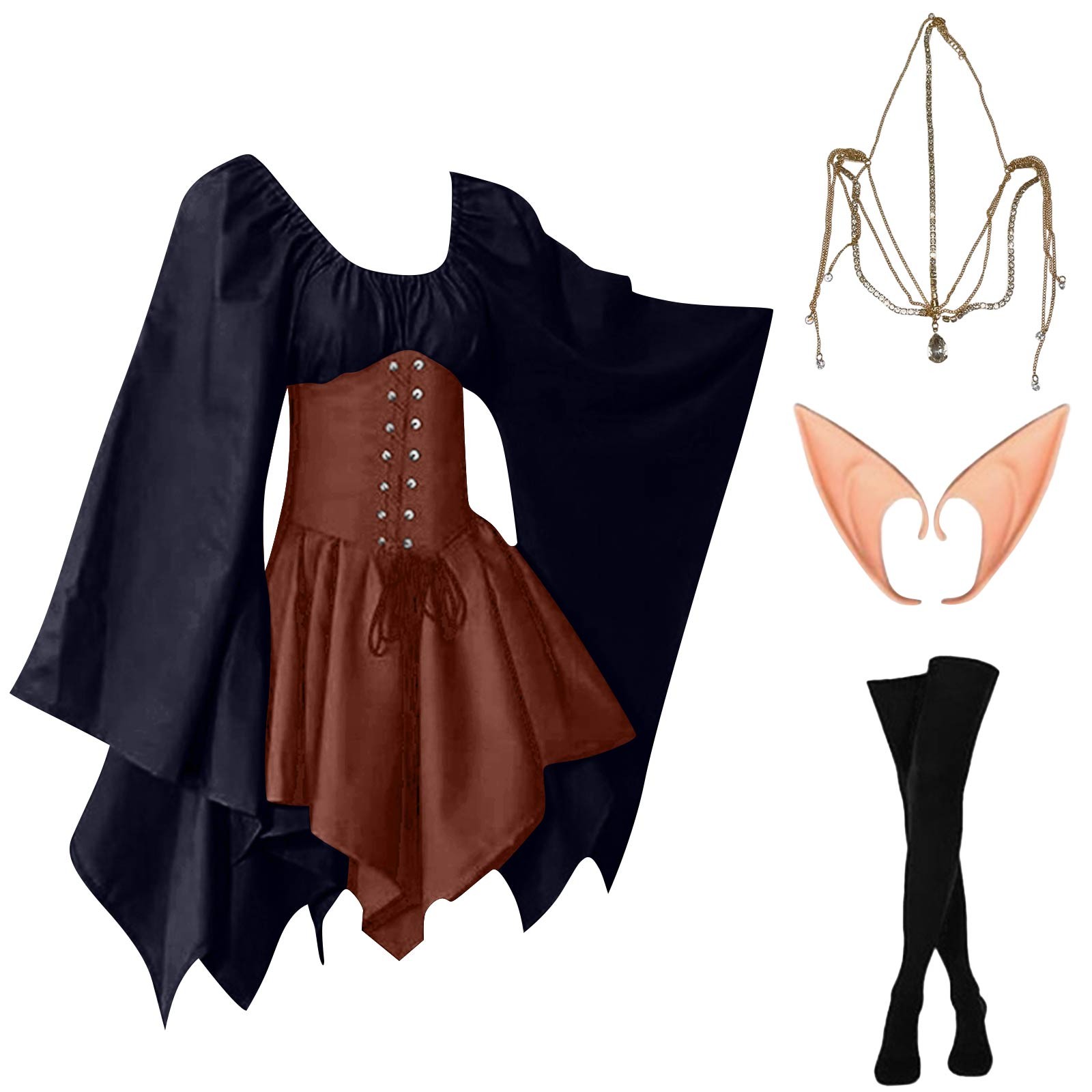 Halloween Cosplay Palace Victo - Elf Costume Christmas 评论和价格