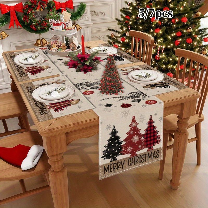 American Country Christmas Tab - Christmas Table Runner 评论和价格