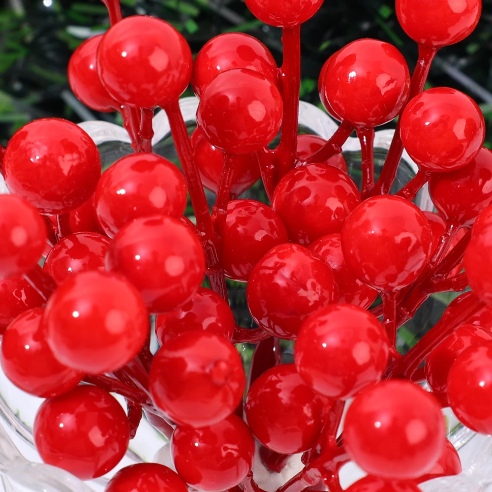 5/100x Artificial Red Berries  - Christmas Wreath Fake 评论和价格