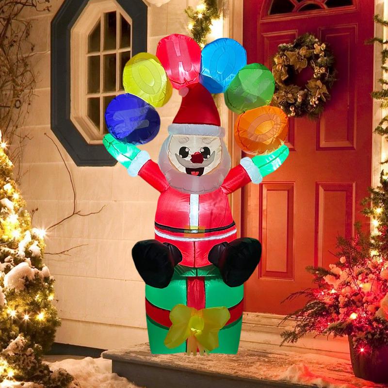 Blow Up Santa Inflatable Decor - Christmas Lights Outdoor 评论和价格