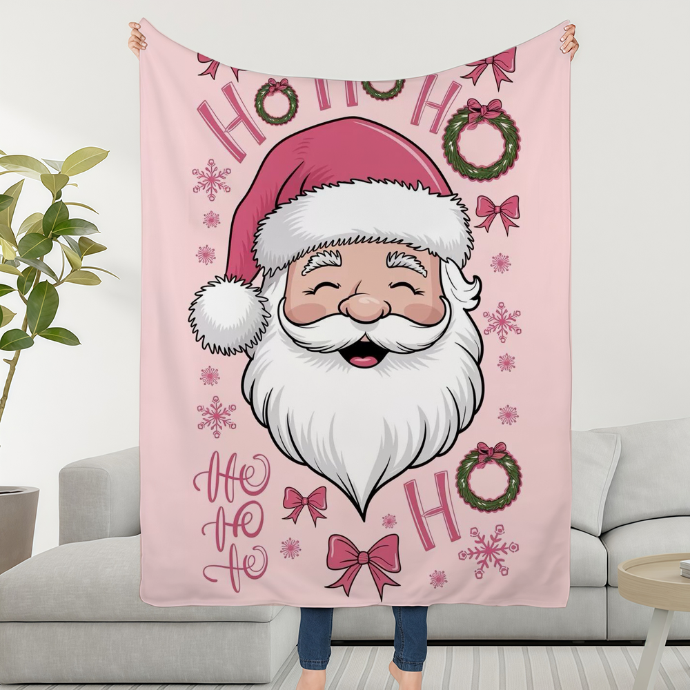 Pink Christmas Blanket Throw S - Christmas Throw Blanket 评论和价格