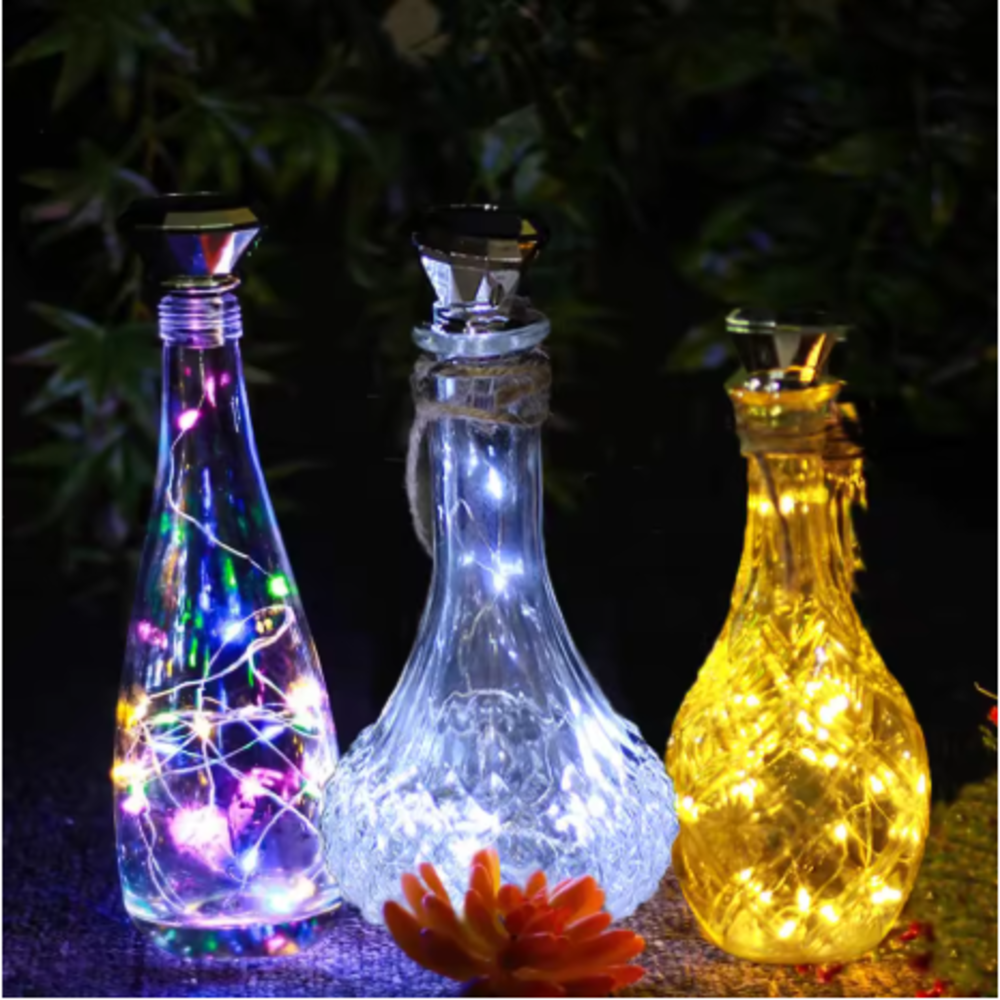 Solar Powered Bottle Stopper S - Led Fairy String Lights 评论和价格