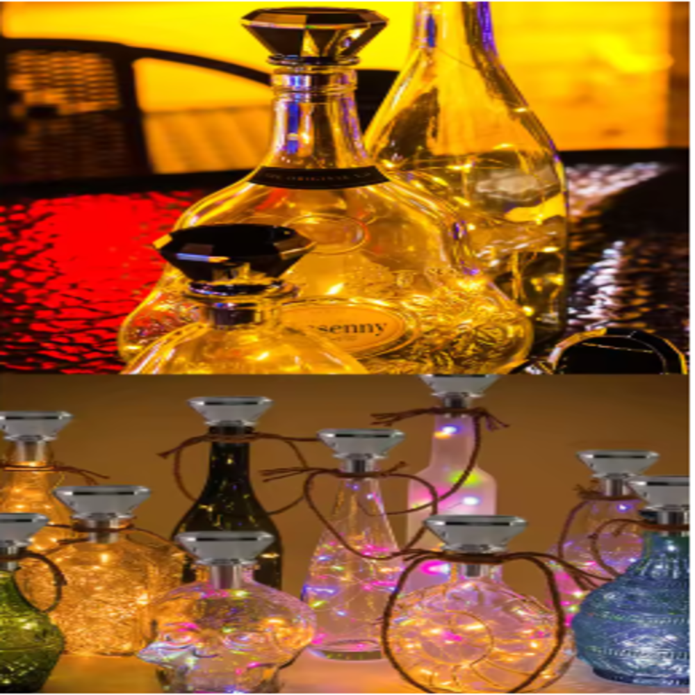 Solar Powered Bottle Stopper S - Led Fairy String Lights 评论和价格