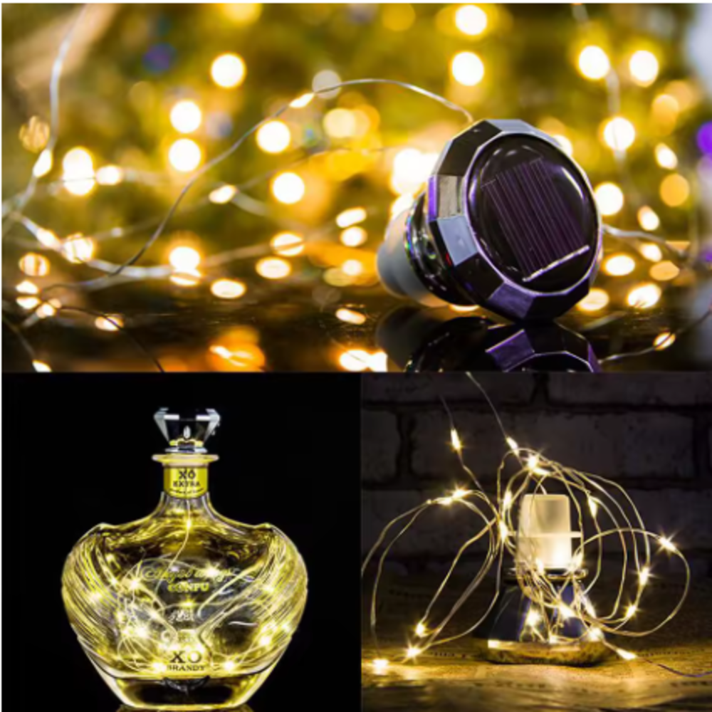 Solar Powered Bottle Stopper S - Led Fairy String Lights 评论和价格