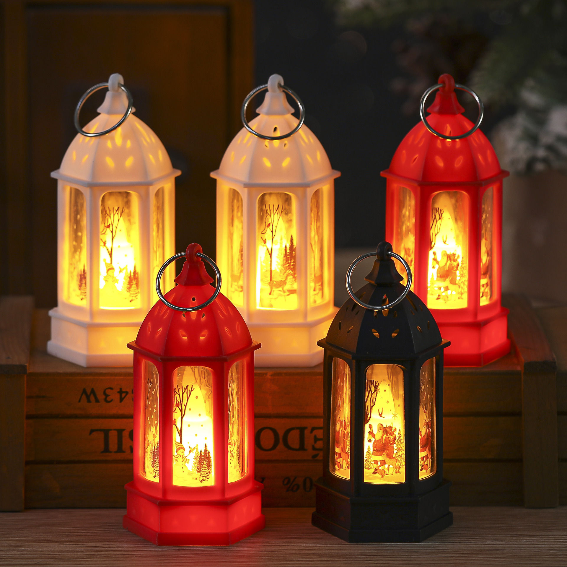 Mini Creative Atmosphere Light - Holiday Candle Set 评论和价格