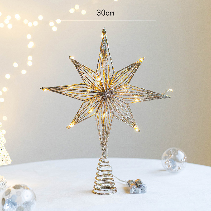 30cm Led Star Christmas Tree T - Star Tree Topper 评论和价格