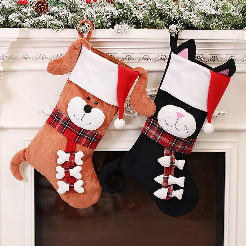 3D Animal Christmas Stockings  - Christmas Stocking Hanging 评论和价格