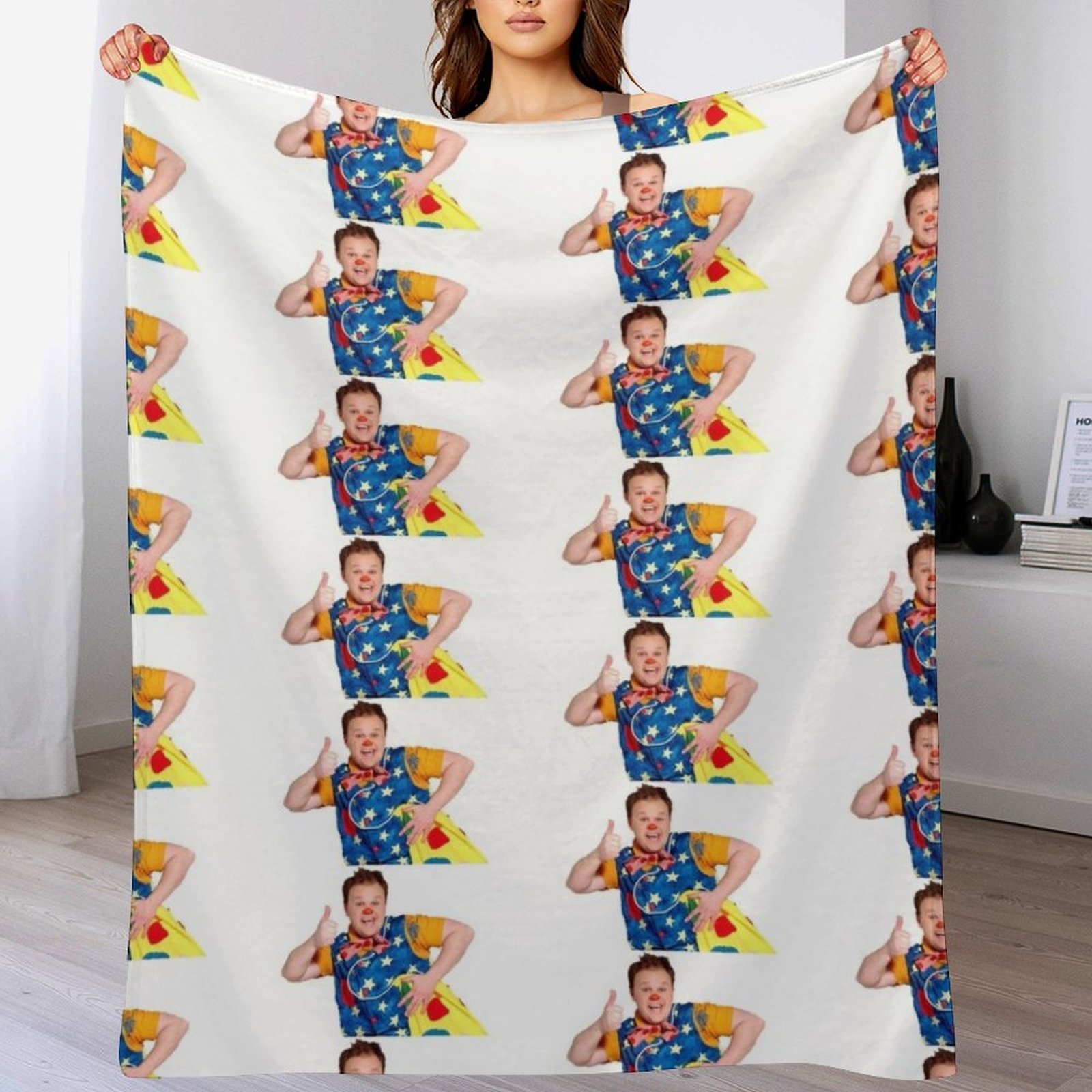 Mr Tumble Throw Blanket Cozy H - Christmas Throw Blanket 评论和价格
