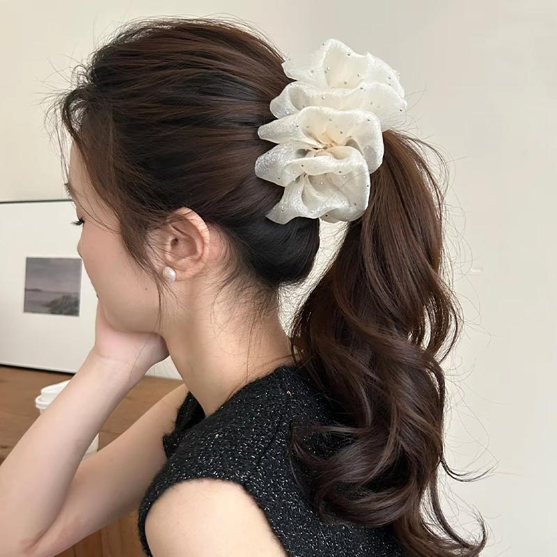 Fashion Elegant Flower Clip Re - Ribbon Bow Gift 评论和价格