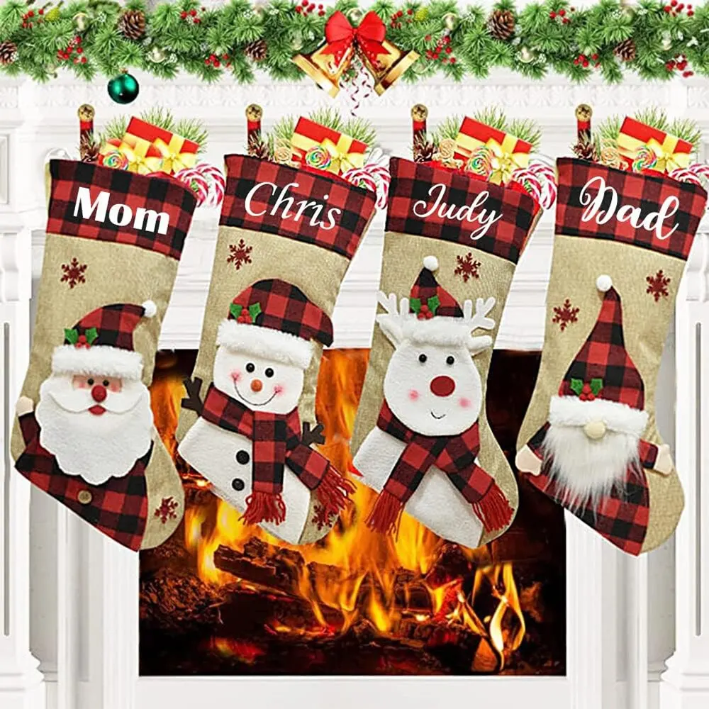 Christmas Holiday Stockings Ch - Christmas Stocking Hanging 评论和价格