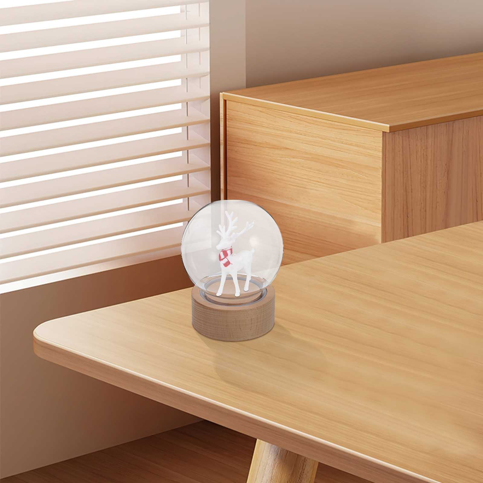 Clear Snow Globe Music Box Ete - Snow Globe Musical 评论和价格