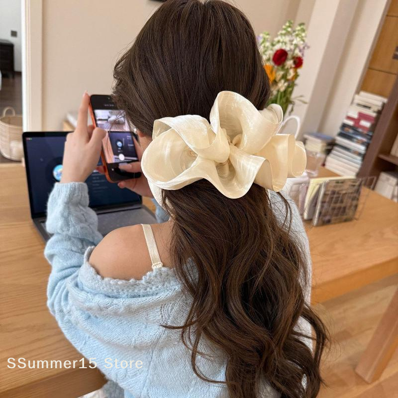 【R】Big Bow Hair Claw Clip for  - Ribbon Bow Gift 评论和价格