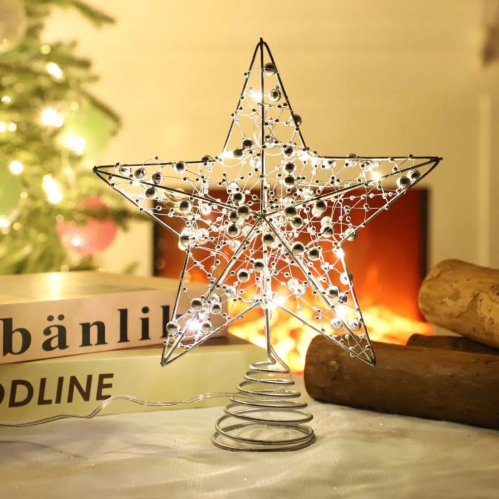 Gold/Silver LED Christmas Tree - Star Tree Topper 评论和价格
