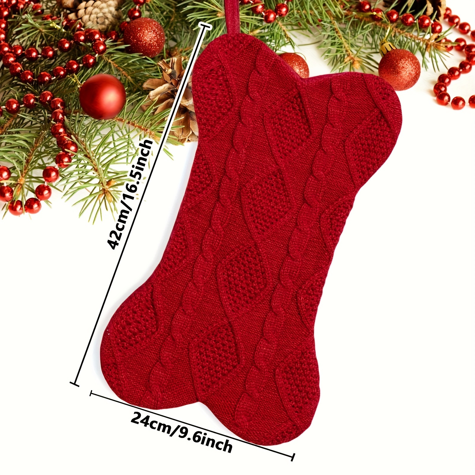 Dog Christmas Stocking, Knit C - Christmas Stocking Hanging 评论和价格
