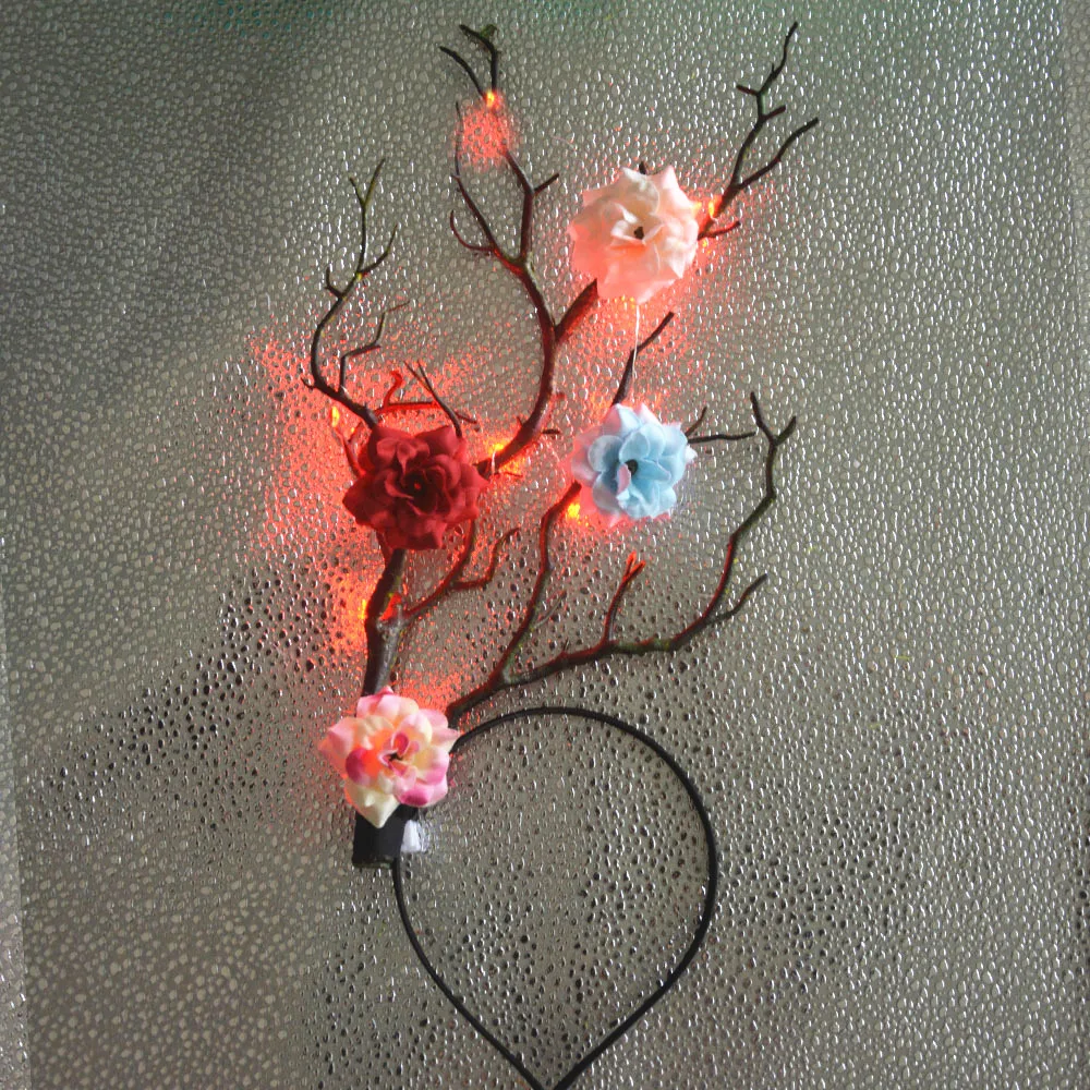 Flower Reindeer Antler Headban - Reindeer Antlers Headband 评论和价格