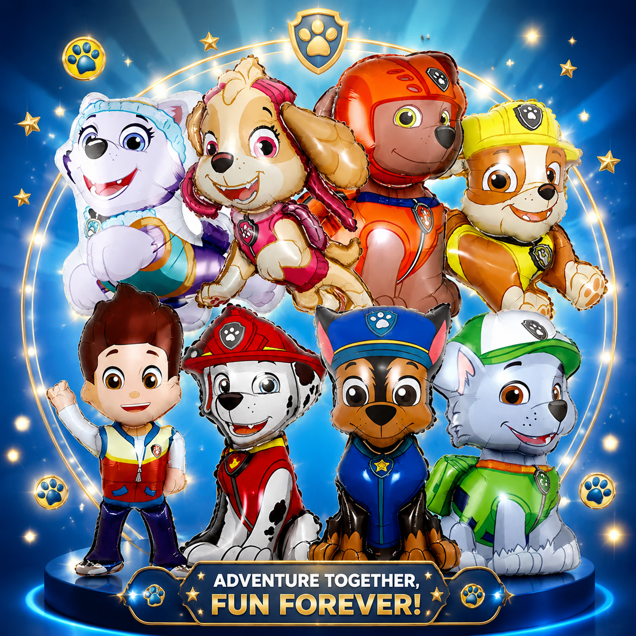 8pcs PAW Patrol Birthday Ballo - Ornament Ball Set 评论和价格