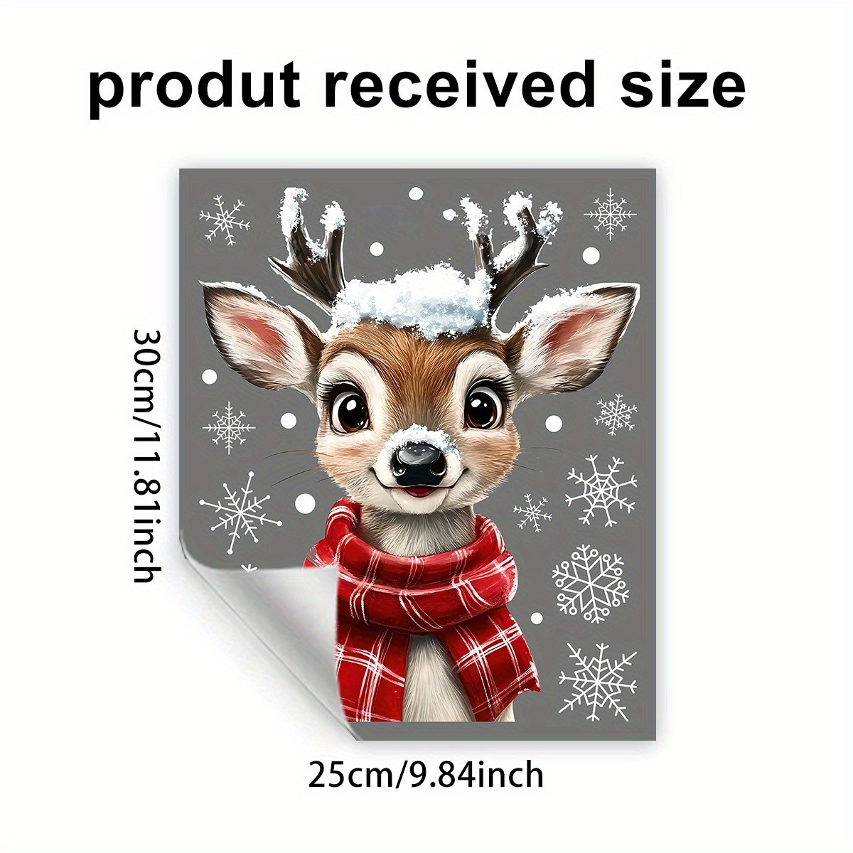 1pc Christmas Scarf Snowflake  - Snowflake Window Decal 评论和价格