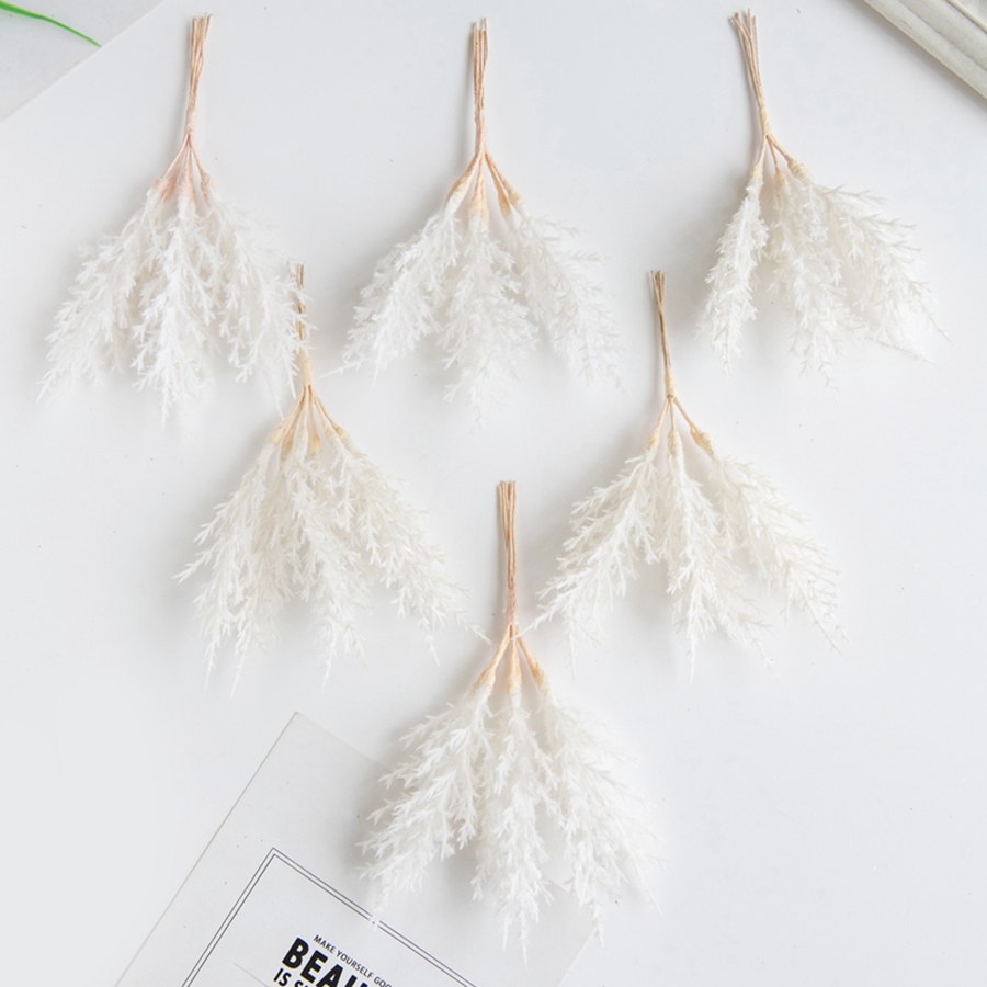 6Pcs Artificial Plants Autumn  - Christmas Wreath Fake 评论和价格