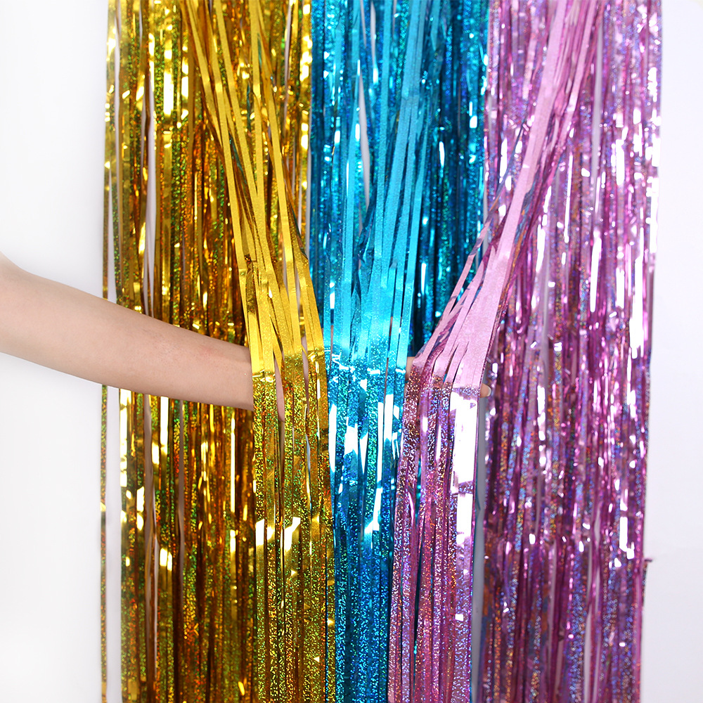 2M Glitter Pink Metallic Foil  - Tinsel Garland Decoration 评论和价格