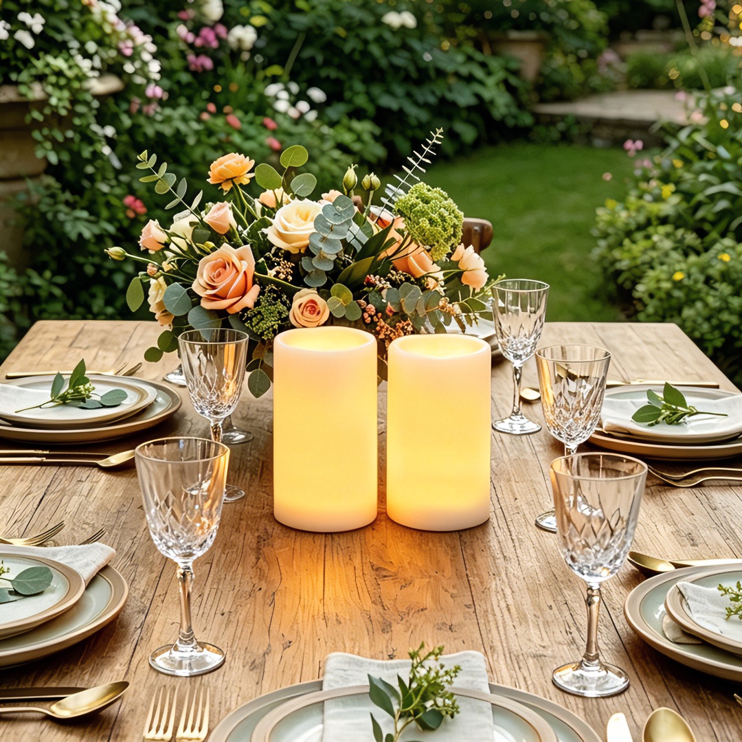 Flameless LED Pillar Candle Wa - Christmas Lights Outdoor 评论和价格