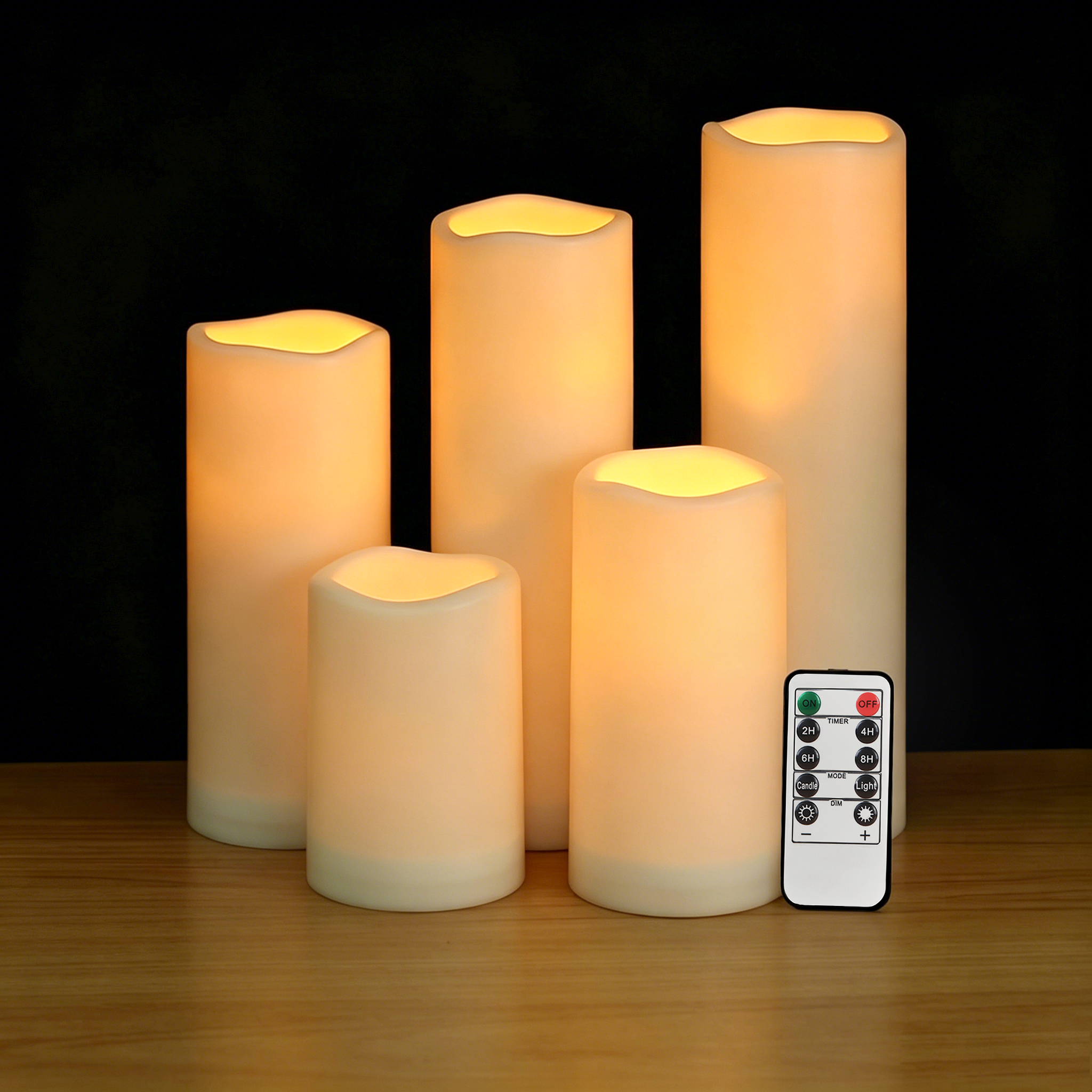 Flameless LED Pillar Candle Wa - Christmas Lights Outdoor 评论和价格
