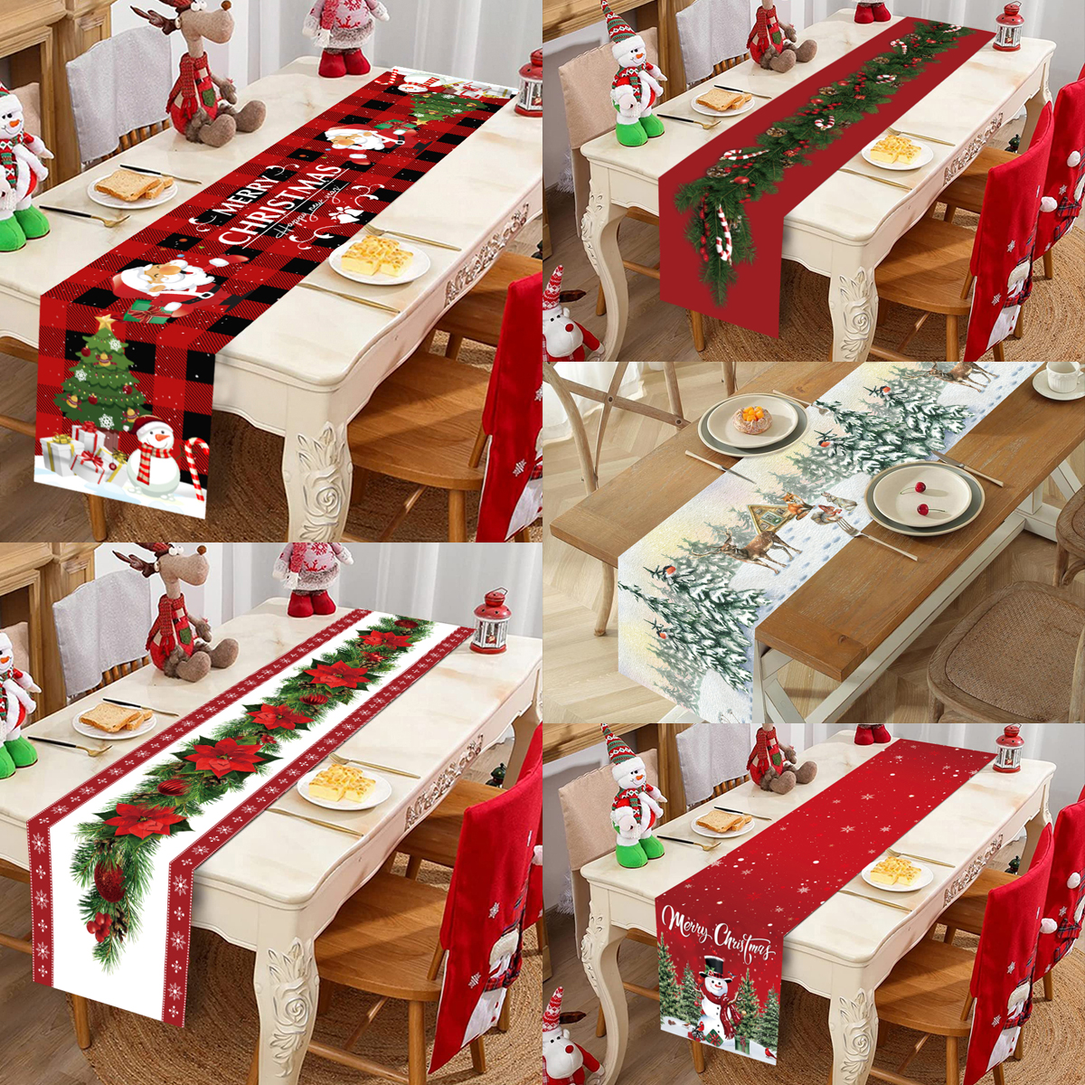 Christmas Table Runner Merry C - Christmas Table Runner 评论和价格
