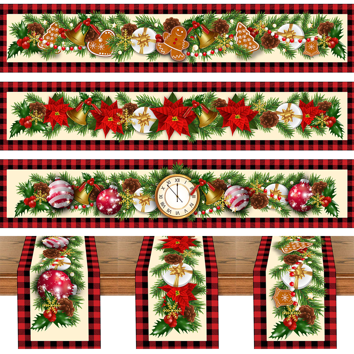 Christmas Table Runner Merry C - Christmas Table Runner 评论和价格