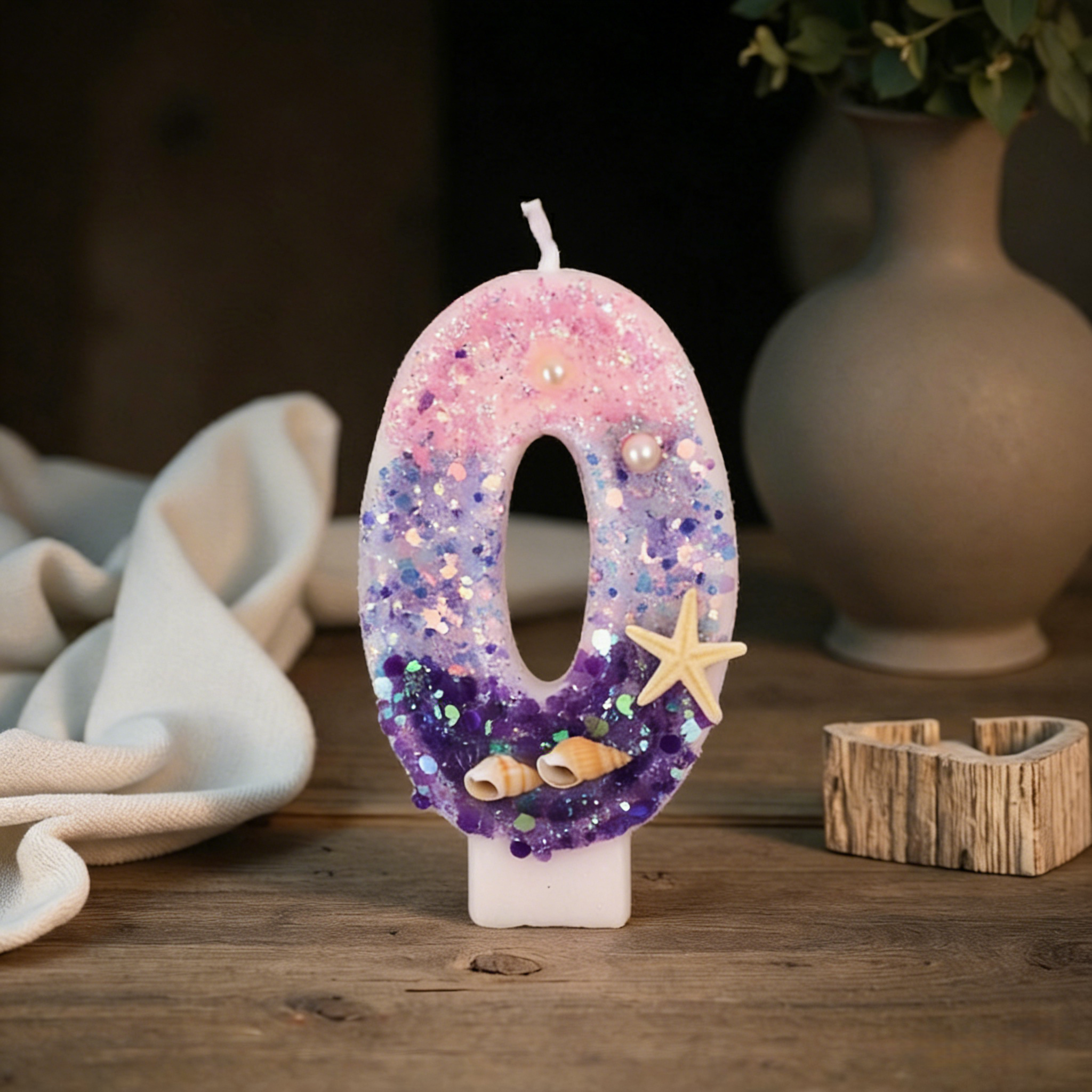Three Color Gradient Mermaid 0 - Holiday Candle Set 评论和价格
