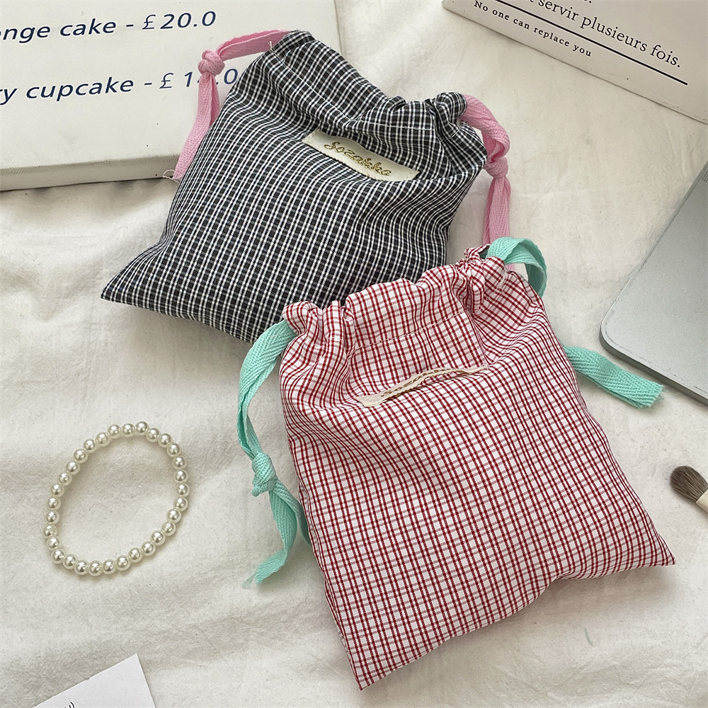 New Plaid Storage Drawstring B - Christmas Throw Blanket 评论和价格