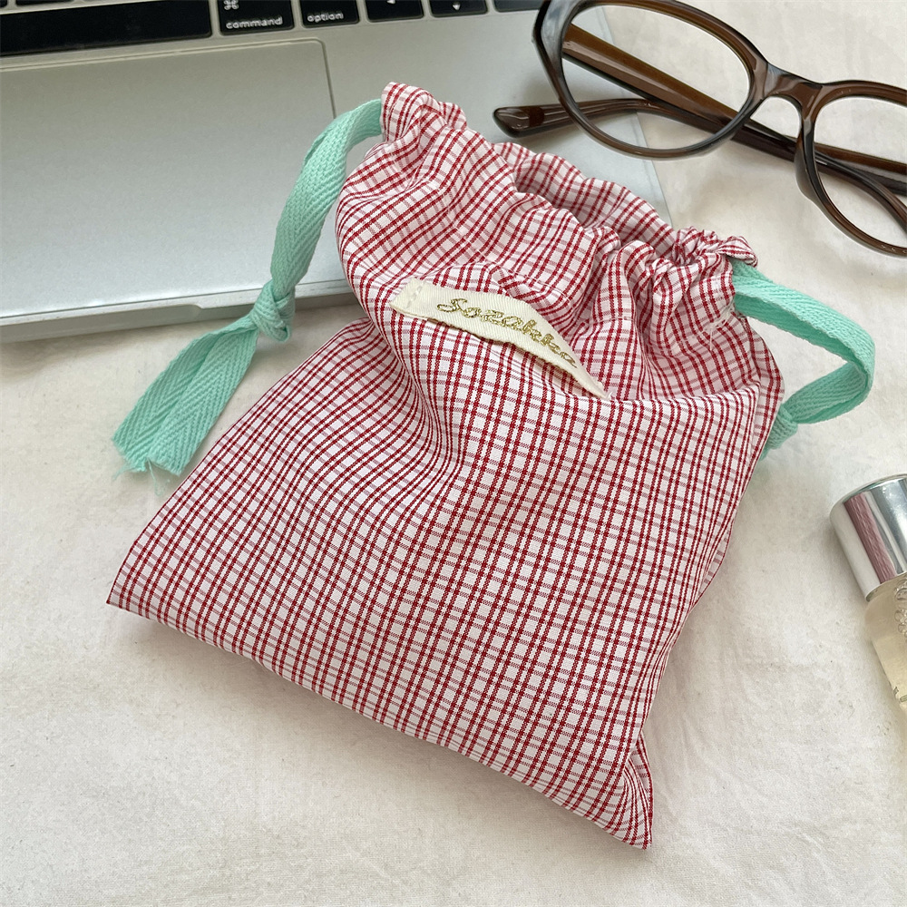 New Plaid Storage Drawstring B - Christmas Throw Blanket 评论和价格