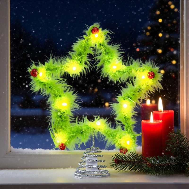 Plush Five-pointed Star Twisty - Star Tree Topper 评论和价格