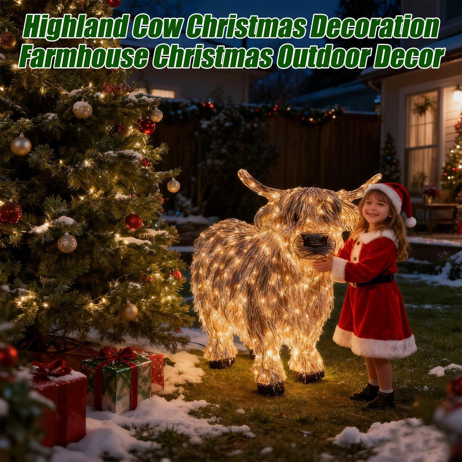 Cow Figurine Light Up 11 Inch  - Christmas Lights Outdoor 评论和价格