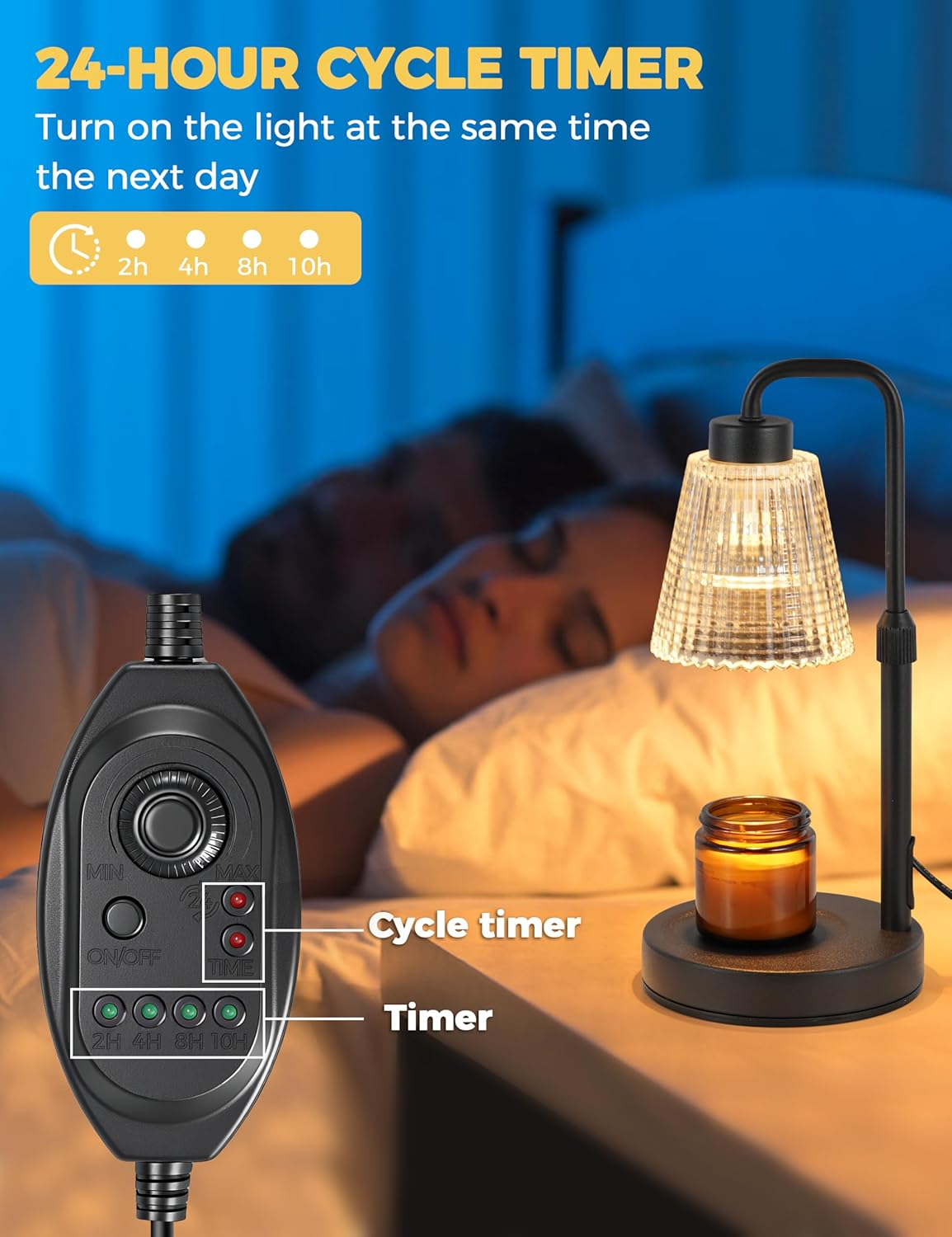 Candle Warmer Lamp with Timer  - Holiday Candle Set 评论和价格