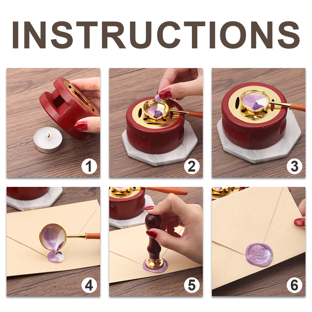 Vintage Wax Sealing Box Set Be - Gift Box Wrap Set 评论和价格