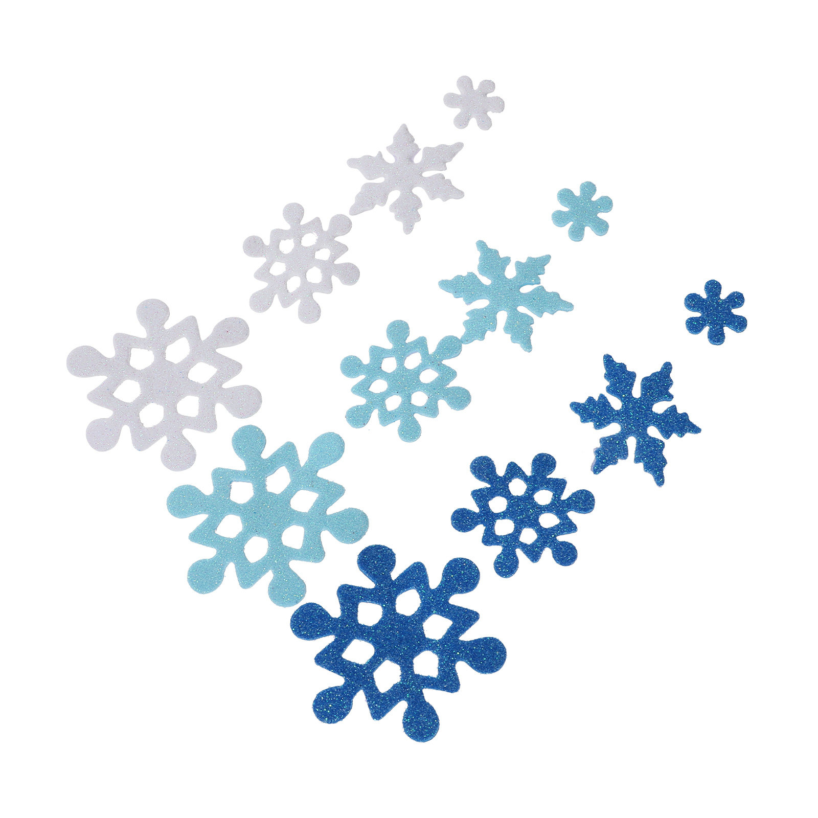 Snowflake Foam Stickers Glitte - Snowflake Window Decal 评论和价格