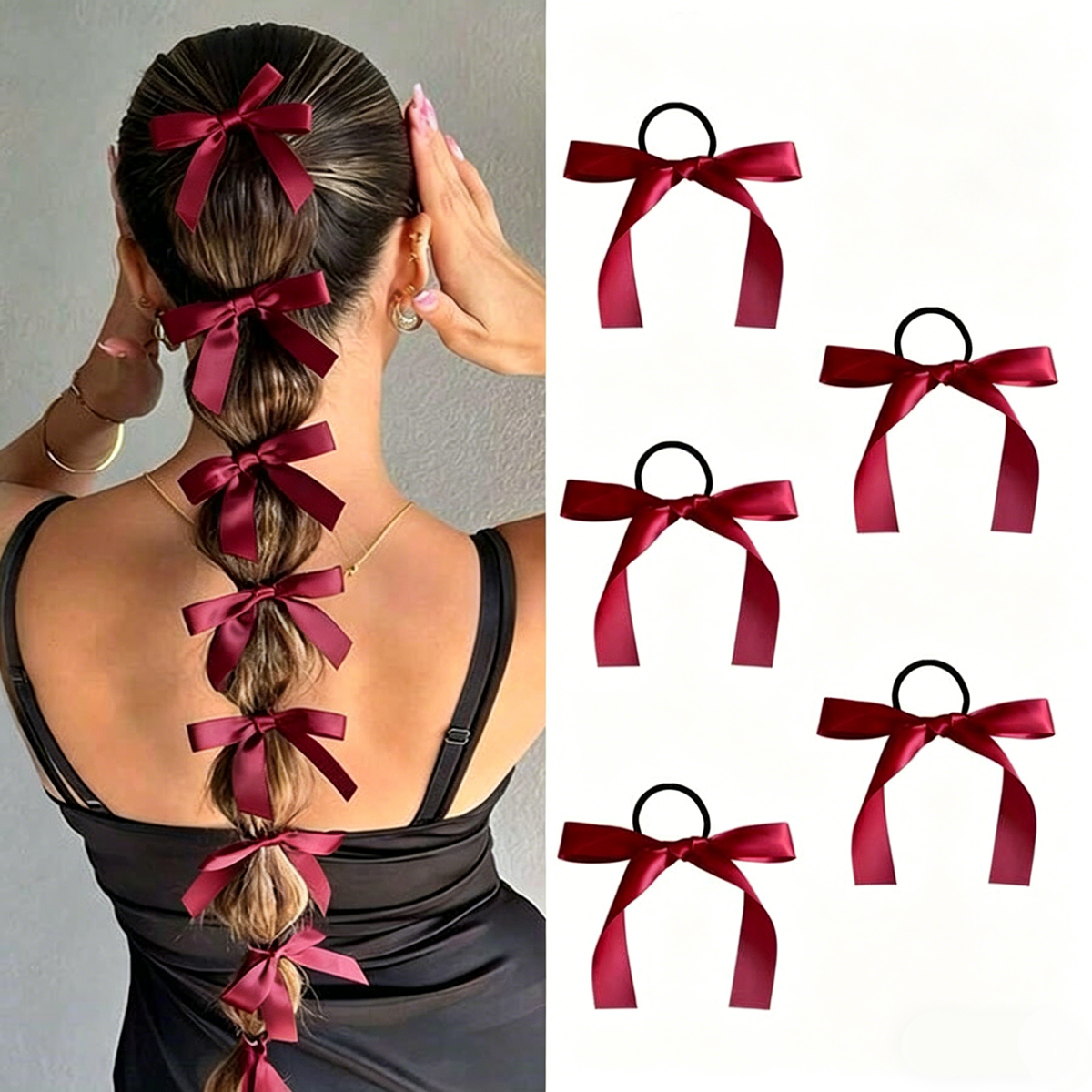 5-10Pcs Women's Style, Fashion - Ribbon Bow Gift 评论和价格
