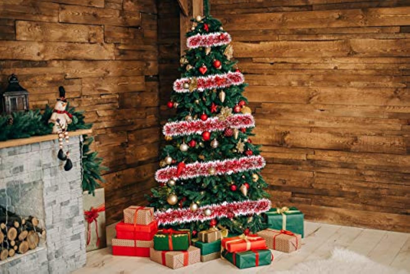 2M Christmas Metallic Streamer - Tinsel Garland Decoration 评论和价格