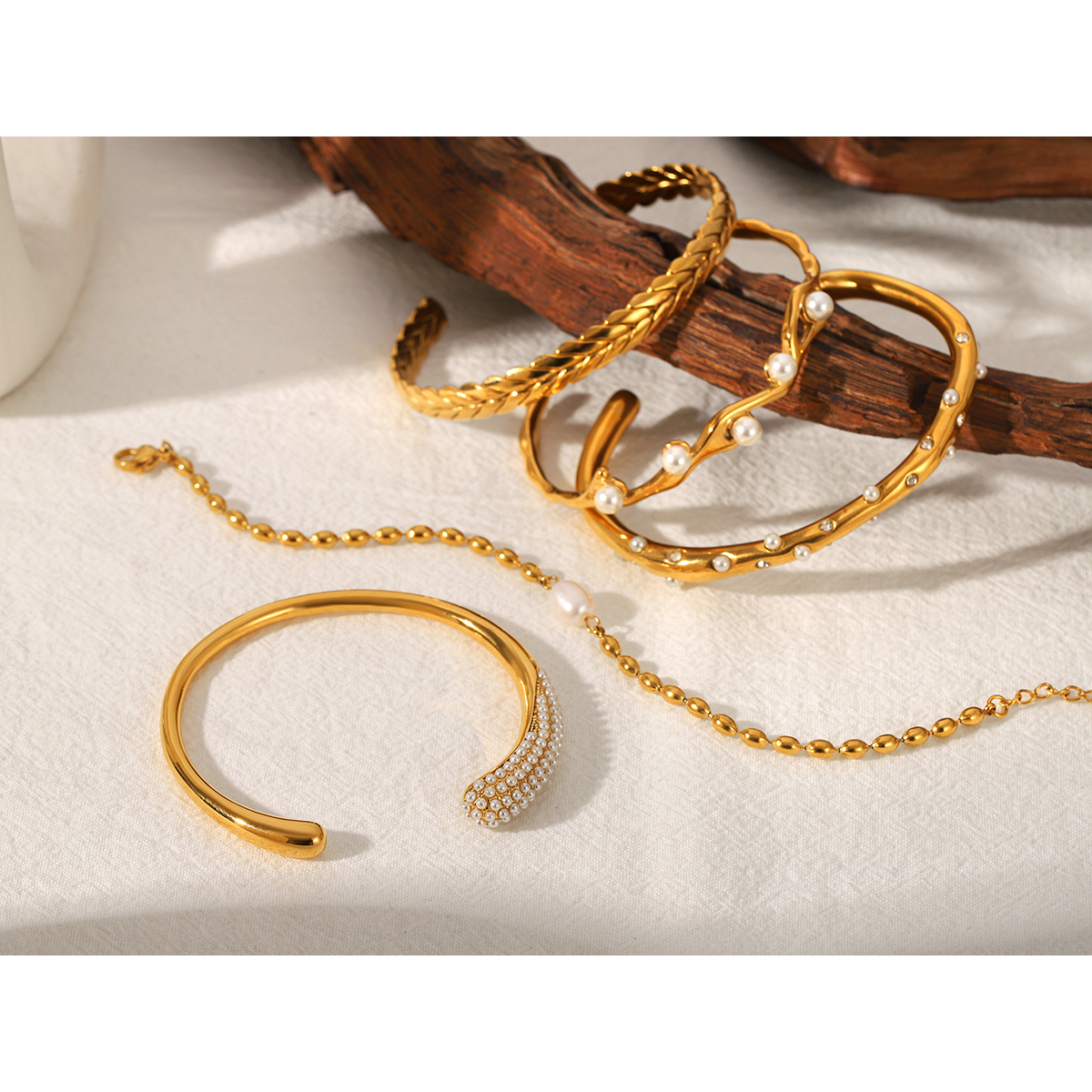 18K Gold Plated Stainless Stee - Gift Box Wrap Set 评论和价格