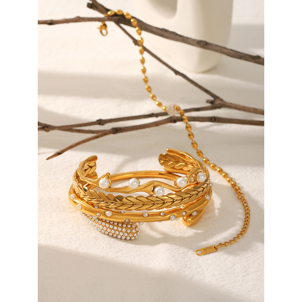 18K Gold Plated Stainless Stee - Gift Box Wrap Set 评论和价格