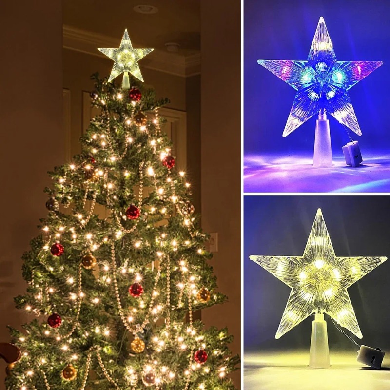 Glowing Christmas 15cm Tree To - Star Tree Topper 评论和价格