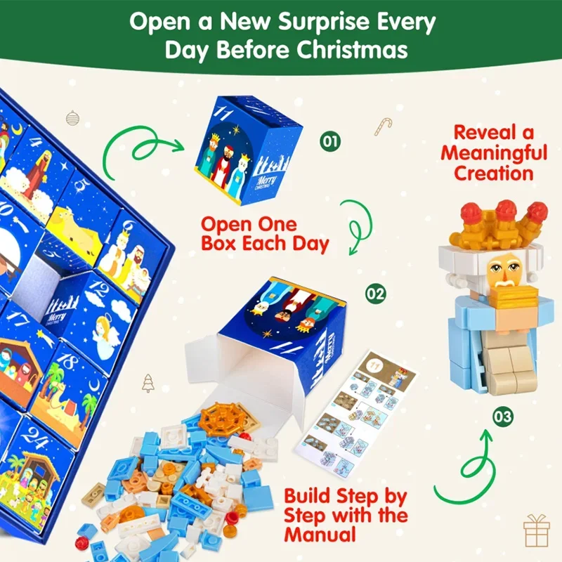 DIY Christmas Advent Calendar  - Advent Calendar Gift 评论和价格