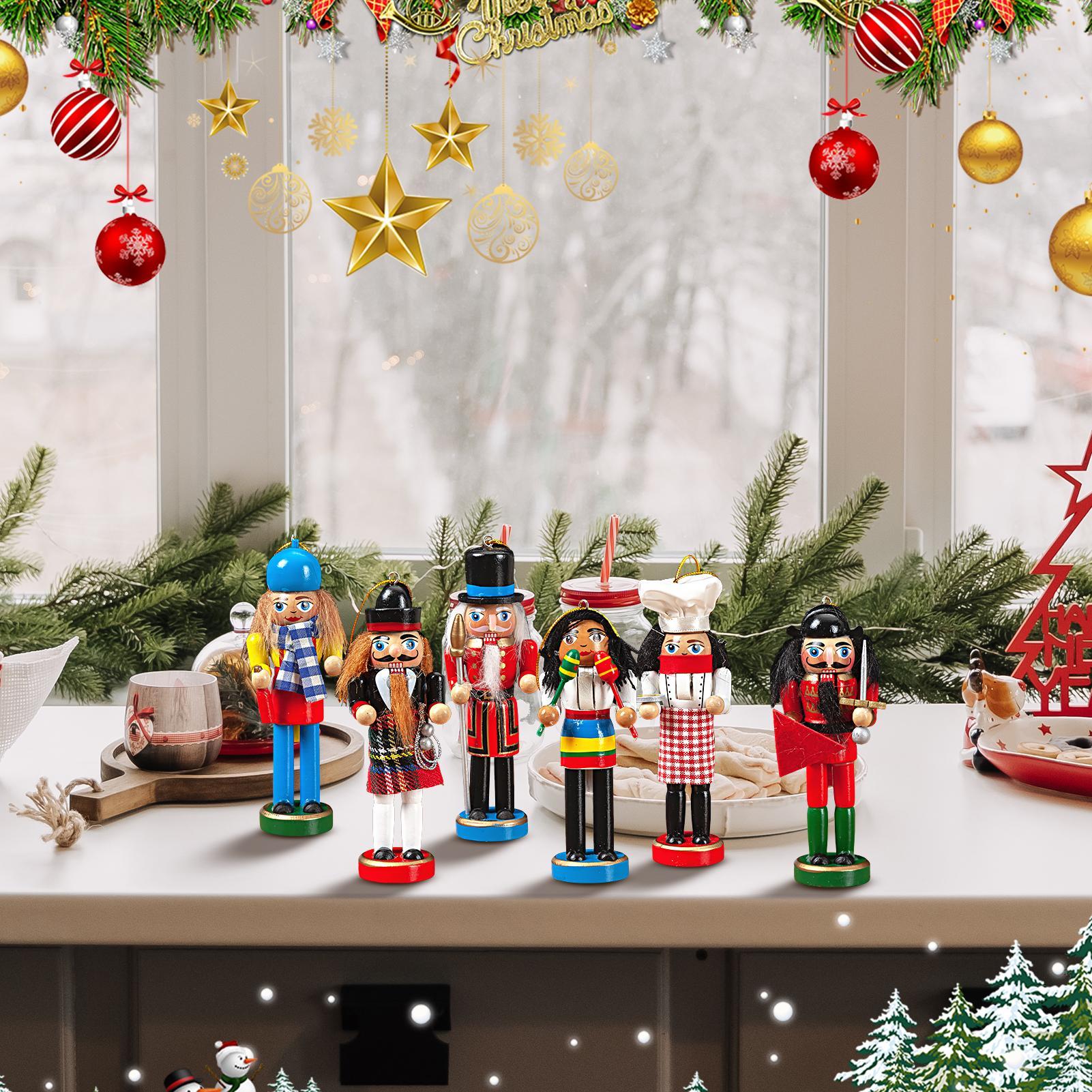 Nutcracker Christmas Decor 6 P - Nutcracker Figurine 评论和价格