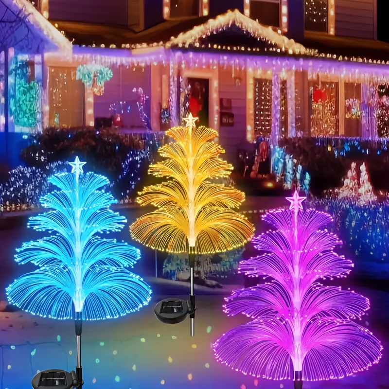 Color Changing Fiber Optic Chr - Christmas Lights Outdoor 评论和价格