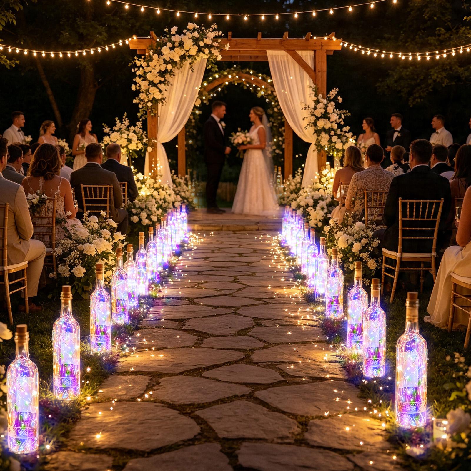 Solar Wine Bottle Lights LED W - Led Fairy String Lights 评论和价格